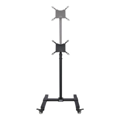 EATON TRIPPLITE Mobile TV Stand – Height Adjustable 13inch to 42inch TVs and Monitors Locking Casters Black
