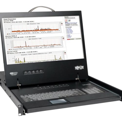 EATON TRIPPLITE NetController 16-Port 1U Rack-Mount Console KVM Switch with 19p LCD