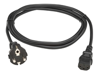 EATON TRIPPLITE PDU Power Cord C13 to Schuko CEE 7/7 – 10A 250V H05VV-F 2M Black