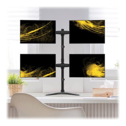 EATON TRIPPLITE Quad-Display Desktop Monitor Stand for 13inch to 27inch Flat-Screen Displays