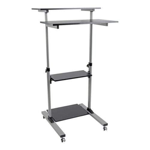 EATON TRIPPLITE Rolling Desk TV/Monitor Cart – Height Adjustable