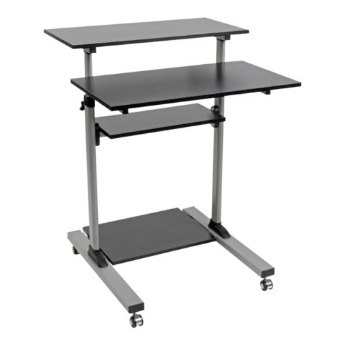 EATON TRIPPLITE Rolling Desk TV/Monitor Cart – Height Adjustable