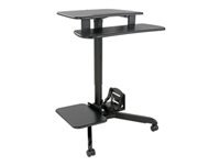 EATON TRIPPLITE Rolling Desk TV/Monitor Cart – Height Adjustable