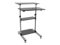 EATON TRIPPLITE Rolling Desk TV/Monitor Cart – Height Adjustable