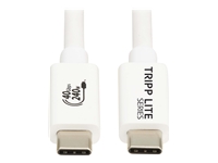EATON TRIPPLITE series USB4 40Gbps Cable M/M USB-C 8K 60Hz 240W PD Charging White 1m 3.3ft.