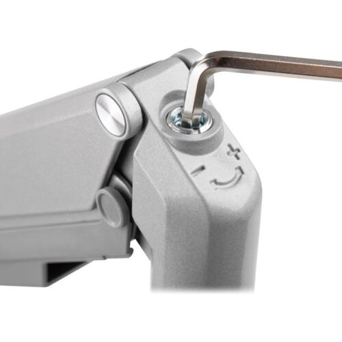 EATON TRIPPLITE Single-Display Flex-Arm Desktop Clamp for 13inch to 34p Displays – USB and Audio Ports Aluminum
