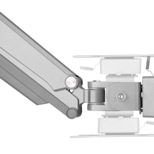 EATON TRIPPLITE Single-Display Flex-Arm Desktop Clamp for 13inch to 34p Displays – USB and Audio Ports Aluminum
