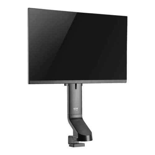EATON TRIPPLITE Single-Display Monitor Arm with Desk Clamp and Grommet – Height Adjustable 17p to 32p Monitors