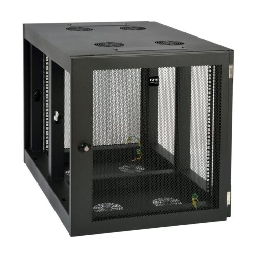 EATON TRIPPLITE SmartRack 12U Heavy-Duty Low-Profile Server-Depth Side-Mount Wall-Mount Small Rack Enclosure