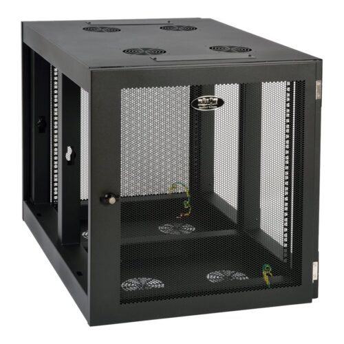 EATON TRIPPLITE SmartRack 12U Heavy-Duty Low-Profile Server-Depth Side-Mount Wall-Mount Small Rack Enclosure