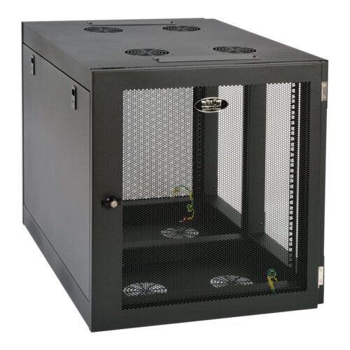 EATON TRIPPLITE SmartRack 12U Heavy-Duty Low-Profile Server-Depth Side-Mount Wall-Mount Small Rack Enclosure