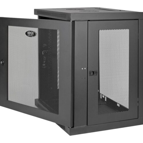 EATON TRIPPLITE SmartRack 12U Low-Profile Switch-Depth Wall-Mount Small Rack Enclosure