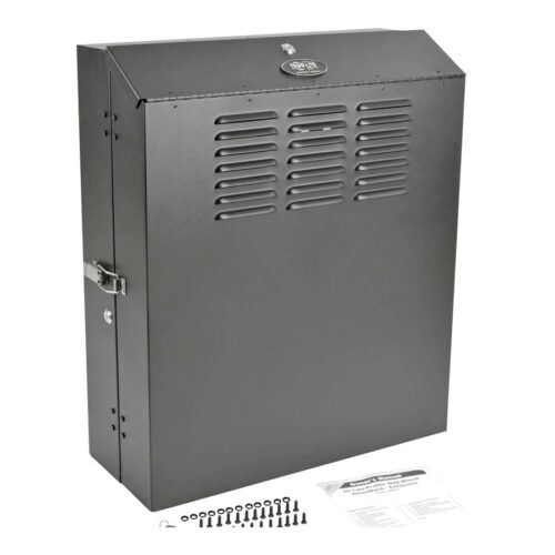 EATON TRIPPLITE SmartRack 4U Low-Profile Vertical-Mount Switch-Depth Wall-Mount Rack Enclosure Cabinet