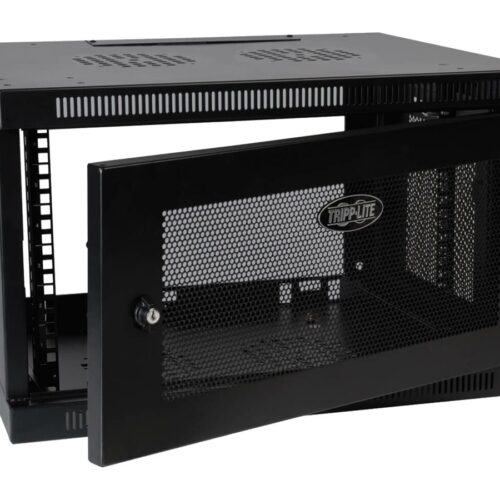 EATON TRIPPLITE SmartRack 6U Low-Profile Switch-Depth-Plus Wall-Mount Mini Rack Enclosure