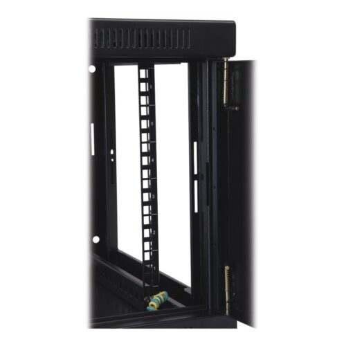 EATON TRIPPLITE SmartRack 9U Low-Profile Switch-Depth Wall-Mount Mini Rack Enclosure Clear Acrylic Window