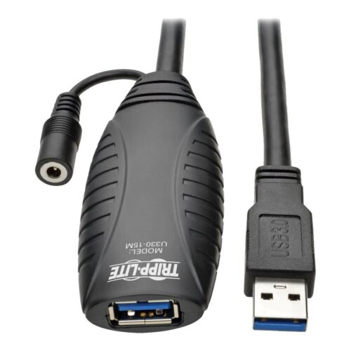 EATON TRIPPLITE USB 3.0 SuperSpeed Active Extension Repeater Cable USB-A M/F 15M 49.21ft.
