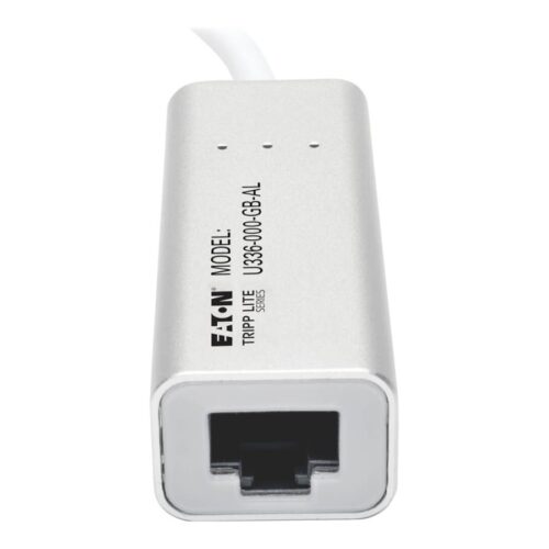 EATON TRIPPLITE USB 3.0 SuperSpeed to Gigabit Ethernet NIC Network Adapter 10/100/1000 Plug and Play Aluminum