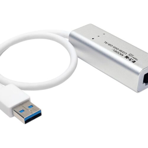 EATON TRIPPLITE USB 3.0 SuperSpeed to Gigabit Ethernet NIC Network Adapter 10/100/1000 Plug and Play Aluminum