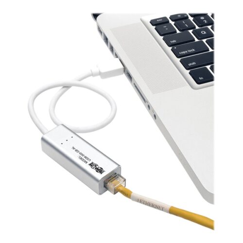 EATON TRIPPLITE USB 3.0 SuperSpeed to Gigabit Ethernet NIC Network Adapter 10/100/1000 Plug and Play Aluminum