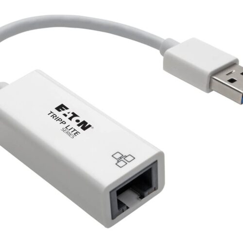 EATON TRIPPLITE USB 3.0 to Gigabit Ethernet NIC Network Adapter 10/100/1000Mbps White