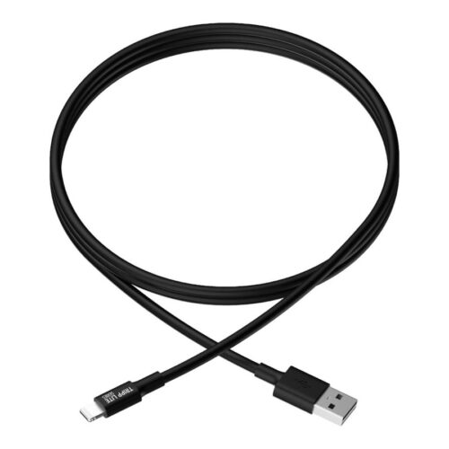 EATON TRIPPLITE USB-A to Lightning Sync/Charge Cable MFi Certified – Black M/M USB 2.0 10 in. 0.3m