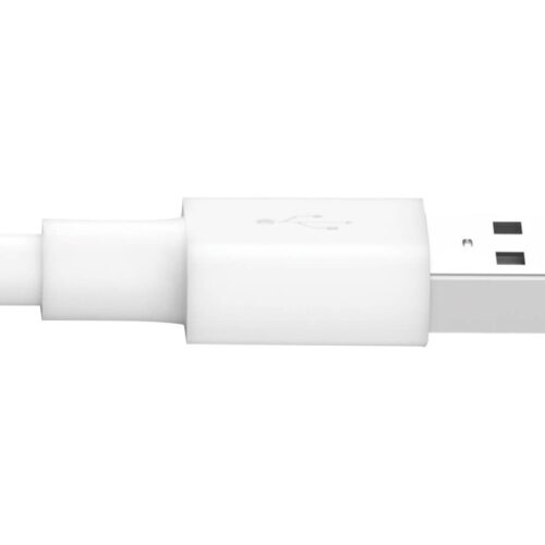 EATON TRIPPLITE USB-A to Lightning Sync/Charge Cable MFi Certified – White M/M USB 2.0 10ft. 3.05m
