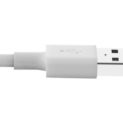 EATON TRIPPLITE USB-A to Lightning Sync/Charge Cable MFi Certified – White M/M USB 2.0 3ft. 0.91m