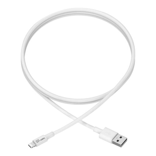 EATON TRIPPLITE USB-A to Lightning Sync/Charge Cable MFi Certified – White M/M USB 2.0 3ft. 0.91m