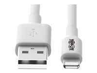 EATON TRIPPLITE USB-A to Lightning Sync/Charge Cable MFi Certified – White M/M USB 2.0 3ft. 0.91m