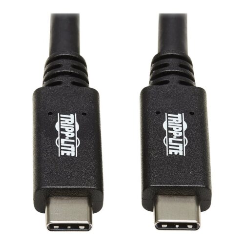EATON TRIPPLITE USB-C Cable M/M – USB 3.1 Gen 2 10 Gbps 5A Rating Thunderbolt 3 Compatible 20-in. 50.8cm