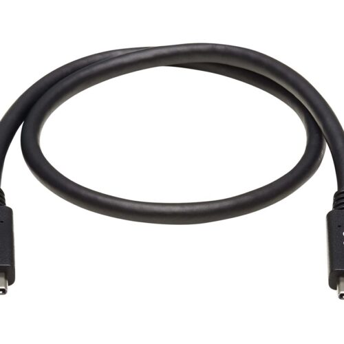 EATON TRIPPLITE USB-C Cable M/M – USB 3.1 Gen 2 10 Gbps 5A Rating Thunderbolt 3 Compatible 20-in. 50.8cm