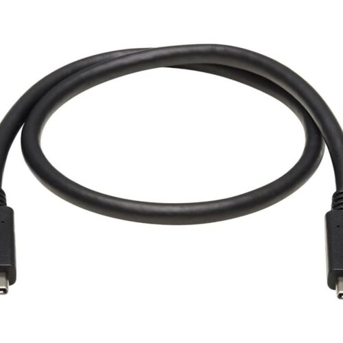 EATON TRIPPLITE USB-C Cable M/M – USB 3.1 Gen 2 10 Gbps 5A Rating Thunderbolt 3 Compatible 20-in. 50.8cm