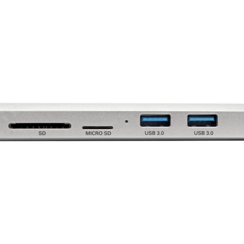 EATON TRIPPLITE USB-C Dock 4K HDMI USB 3.2 Gen 1 USB-A/C Hub GbE Memory Card 60W PD Charging