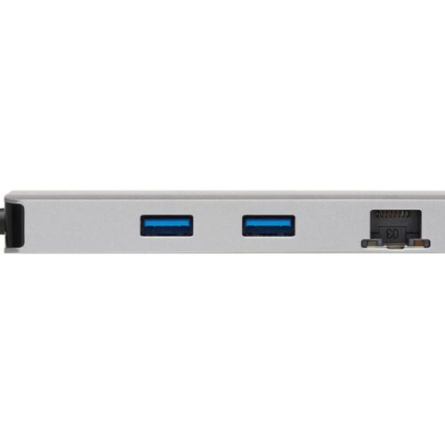 EATON TRIPPLITE USB-C Dock Dual Display – 4K 60Hz HDMI USB 3.2 Gen 1 USB-A Hub GbE Memory Card 100W PD Charging Gray