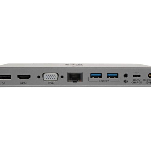 EATON TRIPPLITE USB-C Dock Triple Display – 4K HDMI/DisplayPort VGA USB 3.2 Gen 1 USB-A/USB-C Hub GbE 100W PD Charging International
