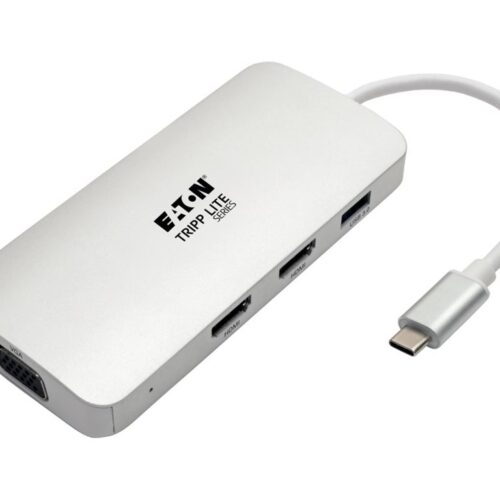 EATON TRIPPLITE USB-C Dock Triple Display HDMI VGA USB 3.2 Gen 1 USB-A Hub 100W PD Charging