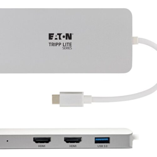 EATON TRIPPLITE USB-C Dock Triple Display HDMI VGA USB 3.2 Gen 1 USB-A Hub 100W PD Charging
