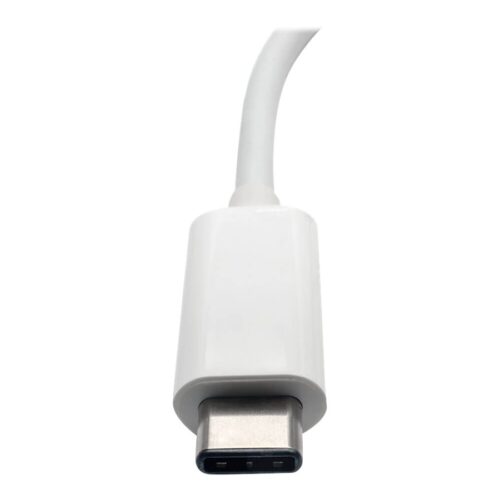 EATON TRIPPLITE USB-C Multiport Adapter – 4K HDMI USB-A Port GbE 60W PD Charging HDCP White