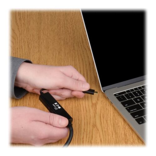 EATON TRIPPLITE USB-C to DisplayPort Active Adapter Cable M/M 4K 60 6ft. 1.8m