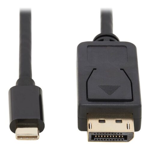 EATON TRIPPLITE USB-C to DisplayPort Bi-Directional Active Adapter Cable M/M 4K 60 HDR Locking DP Connector 6ft. 1.8m