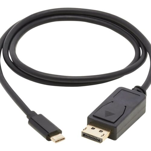 EATON TRIPPLITE USB-C to DisplayPort Bi-Directional Active Adapter Cable M/M 4K 60 Hz HDR Locking DP Connector 3 ft. 0.9m