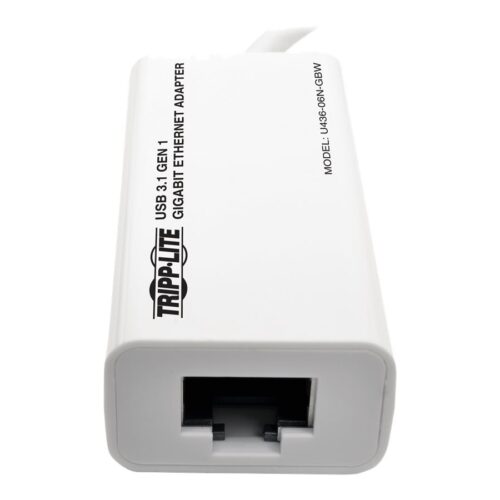 EATON TRIPPLITE USB-C to Gigabit Network Adapter Thunderbolt 3 Compatibility White
