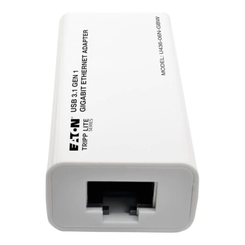 EATON TRIPPLITE USB-C to Gigabit Network Adapter Thunderbolt 3 Compatibility White