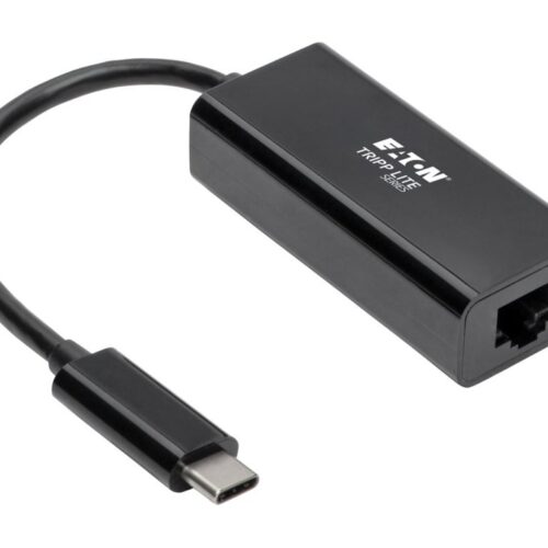 EATON TRIPPLITE USB-C to Gigabit Network Adapter with Thunderbolt 3 Compatibility Black