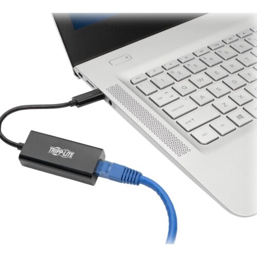 EATON TRIPPLITE USB-C to Gigabit Network Adapter with Thunderbolt 3 Compatibility Black