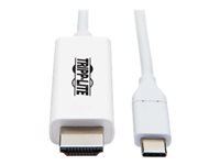EATON TRIPPLITE USB-C to HDMI Adapter Cable M/M 4K 60 4:4:4 Thunderbolt 3 Compatible White 6ft. 1.8m