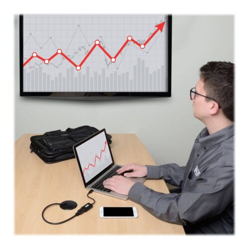 EATON TRIPPLITE USB-C to HDMI Adapter M/F – 4K 60Hz HDCP 2.2 Black