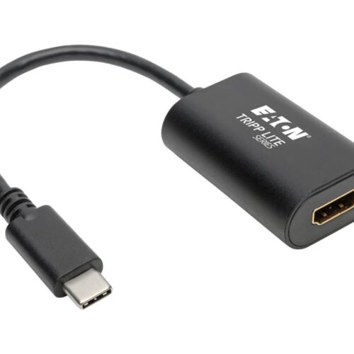 EATON TRIPPLITE USB-C to HDMI Adapter M/F – 4K 60Hz HDCP 2.2 Black