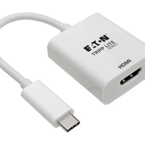 EATON TRIPPLITE USB-C to HDMI Adapter M/F – 4K 60Hz HDCP 2.2 White