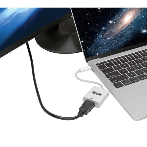 EATON TRIPPLITE USB-C to HDMI Adapter M/F – 4K 60Hz HDCP 2.2 White